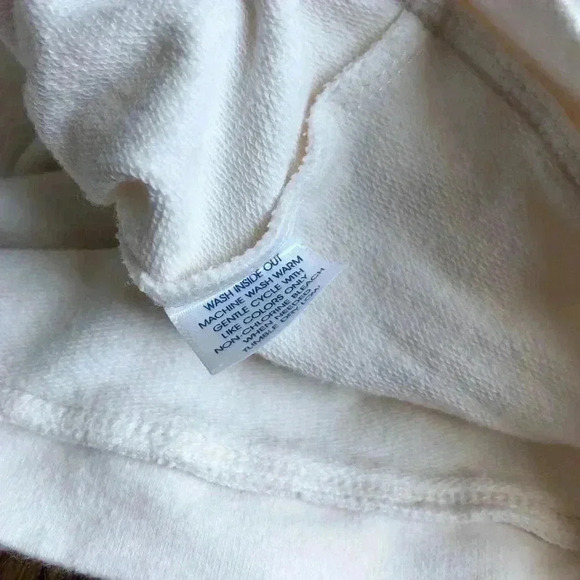 Greendog Girls 18M White Zip-Up Short-Sleeved Ruffle Hoodie w/Butterfly Applique - Picture 8 of 9